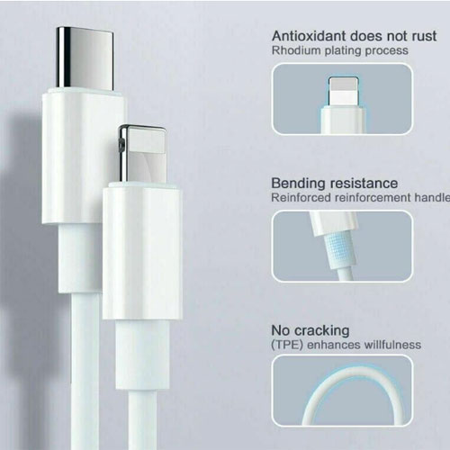 Type C to Lightning Power Cord